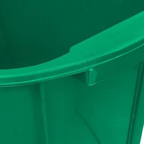 4 Pack Bote De Basura Rectangular 20 L Color Verde
