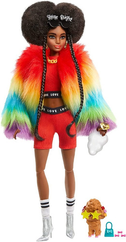Barbie Rubia Extra Doll #1 Abrigo Color Y Mascota Original 