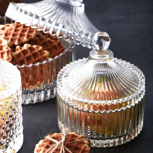 6 Carameleras Frascos Bomboneras Vidrio Souvenirs 15 Anos