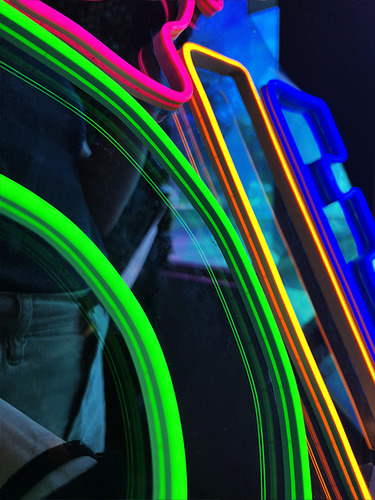 Letrero Luminoso Neon Abierto Led 40 X 15 Centimetros