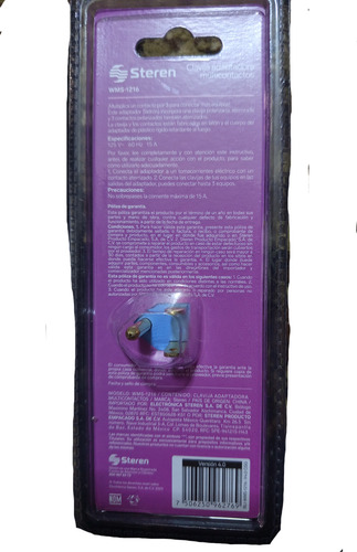 Clavija Adaptadora Multicontactos 3 Salidas Azul Acero