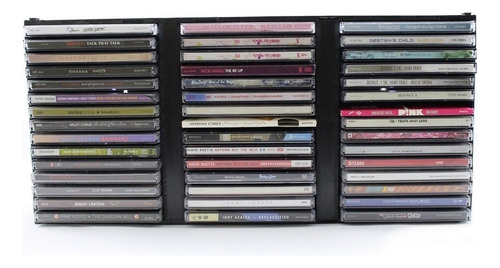 Porta Cd Organizer Suporte P/ 45 Newness Preto