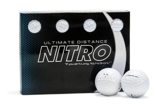 Pelota Bola De Golf Nitro Ultimate Distance 12 Unidades