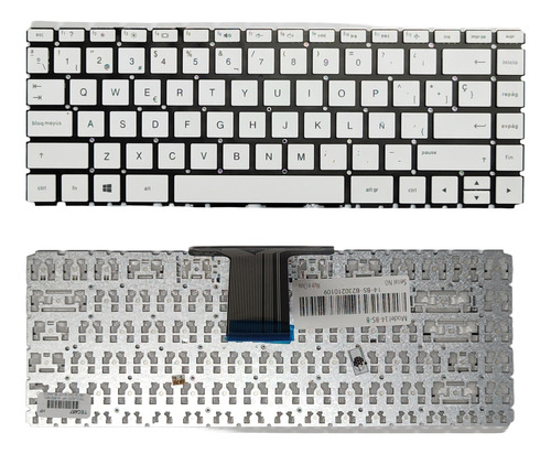 Teclado Hp 14-bs/240-g6/14-dk/14-cf Blanco 