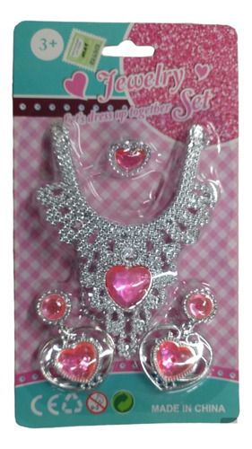 Set Bijouterie Belleza Aros Collar Anillo Nena