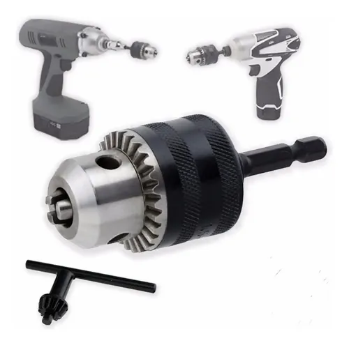 Mandril Com Chave Mister Ferramentas 3/8 c/ Adaptador