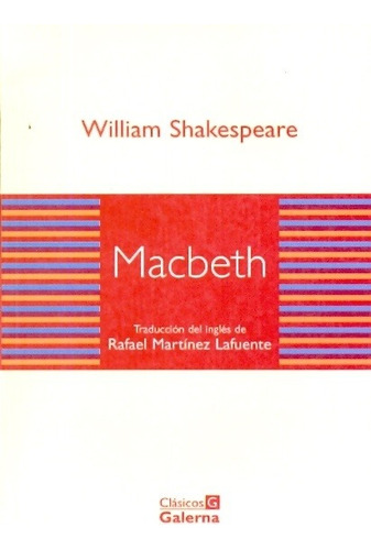 Macbeth-Clasicos Galerna, de • William Shakespeare. Editorial Galerna, tapa blanda en español