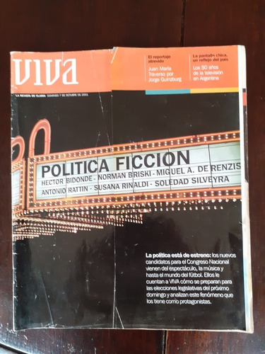 Revista Viva Los 30 Años De La Televisión Argentina Política