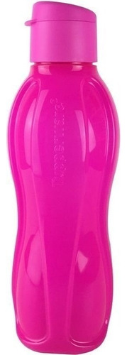 Tupperware Garrafa 1 Litro Eco Tupper Plus Tampa Flip Água Cor Rosa Neon