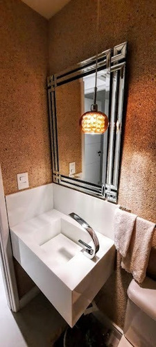 Imagem 4 de 10 de Espelho Veneziano Hall Sala Lavabo Banheiro (veja O Vídeo)
