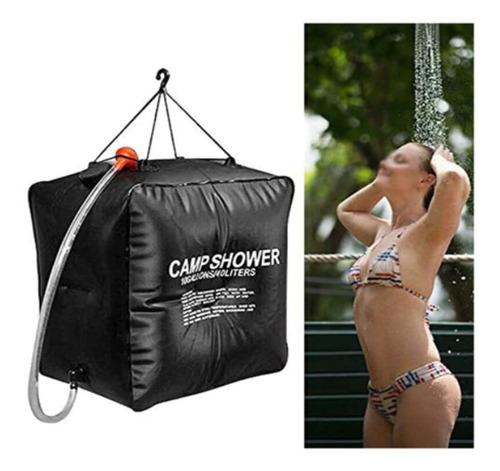 Bolsa Chuveiro Portatil Dobravel P/ Camping Praia 40 Litros