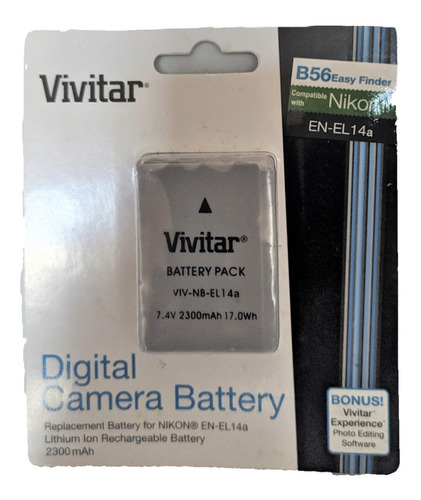 Bateria Vivitar En-el-14 Para Camaras Nikon 