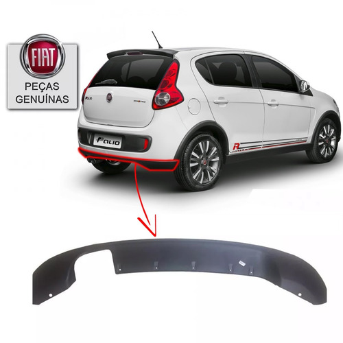 Moldura Spoiler Traseiro Novo Palio Sporting Original 2013