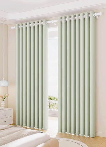 Cortinas 90% Blackout Mezcla De Algodón Y Microfibra 132x213