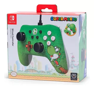 Mando Power A Con Cable Para Nintendo Switch Yoshi Edicion Color Verde