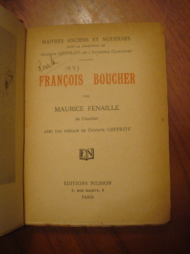 Francois Boucher - Maurice Fenaille