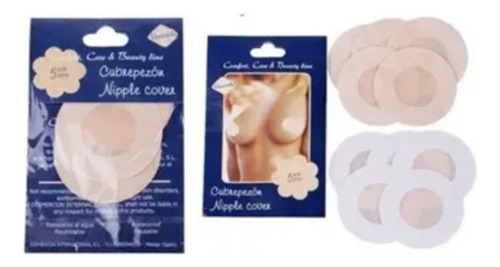 Pezonera Cubre Tapa Pezon Adhesiva Descartable Cant. 5 Pares