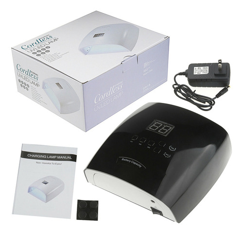 48w Recargable Uv Led Gel De Uñas De La Lámpara Secador De S