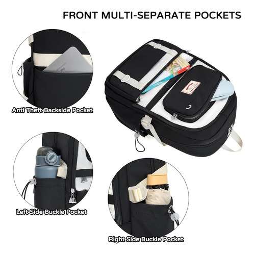 Mochila Para Ordenador Portátil Monedero 15.6 Pulgadas Bo...