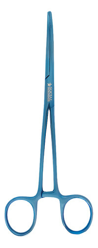 Pinça Rochester Pean Curva 18cm Plasma Azul Social Instrumentos.