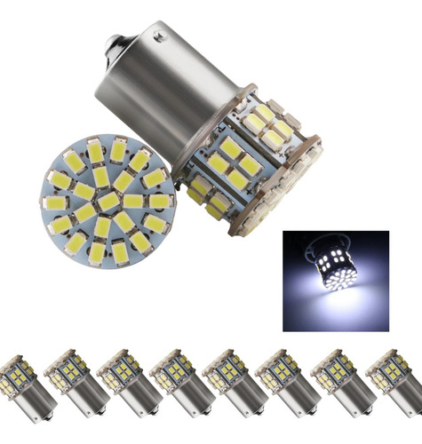Kit 10 Lampada 50 Led Ba15s 1 Polo Cores Atacado