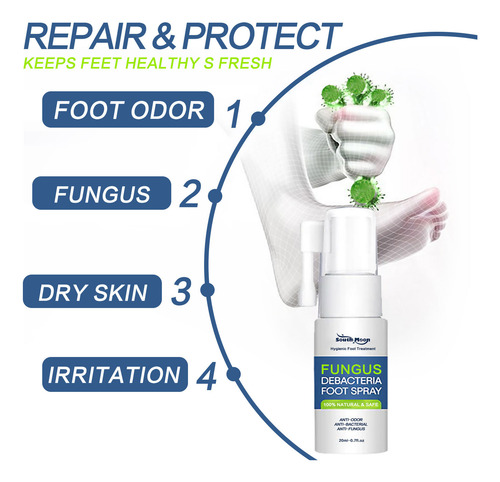 Aplicação Externa De Spray Para Pés Antibacteriano Spra Para