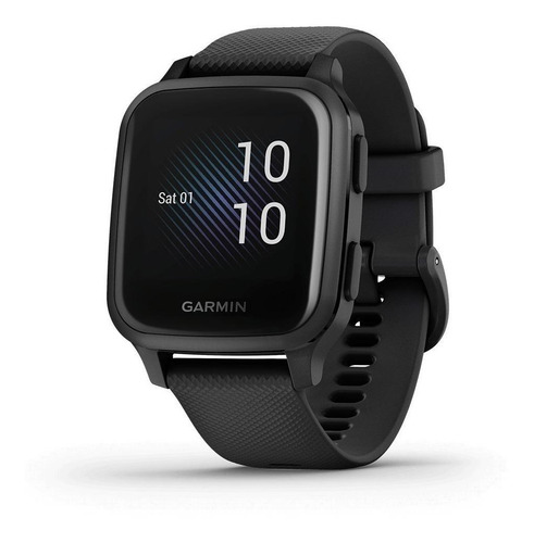 Imagen 4 de 5 de Smartwatch Garmin Venu Venu Sq - Music Edition 1.3" caja 40mm de polímero reforzado con fibra black, malla black de silicona y bisel slate de aluminio anodizado