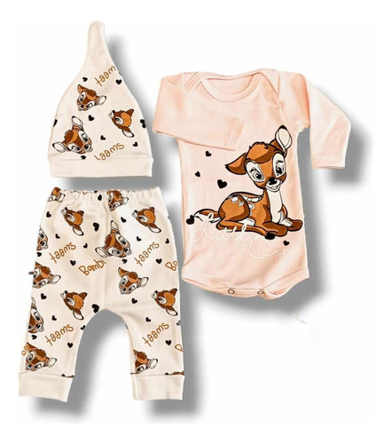 Conjunto Bambi Manga Larga