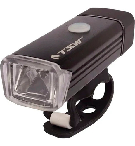 Farol Bike Tsw 180 Lumens Sinalizador Lanterna Led Preta