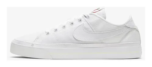 Tênis Nike Court Legacy Canvas Branco/Branco - Espaco Tenis