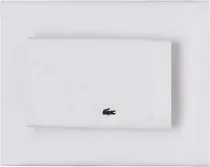 Comprar Juego Sábanas 100 Algodón Percal Tamaño Queen Lacoste Blanco