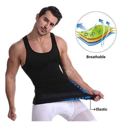 Camiseta Faja Playera Reductora Moldeadora Hombre