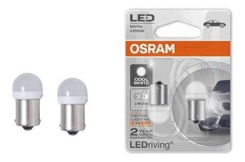 Imagen 1 de 6 de Lamparas Led R10w Osram 6000k 12v 5108cw 1.2w 1 Polo