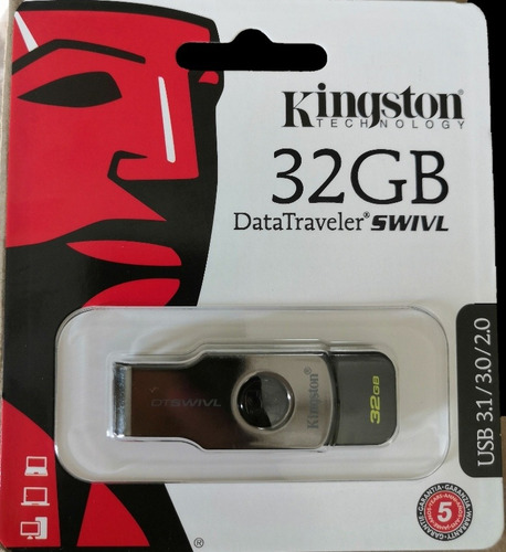 Memoria Dtswivl 32gb Usb 3.0 Negro/plata