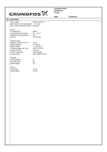 Bomba Dosificadora Grundfos Dde 6-10b-pvc/e 115 Volts