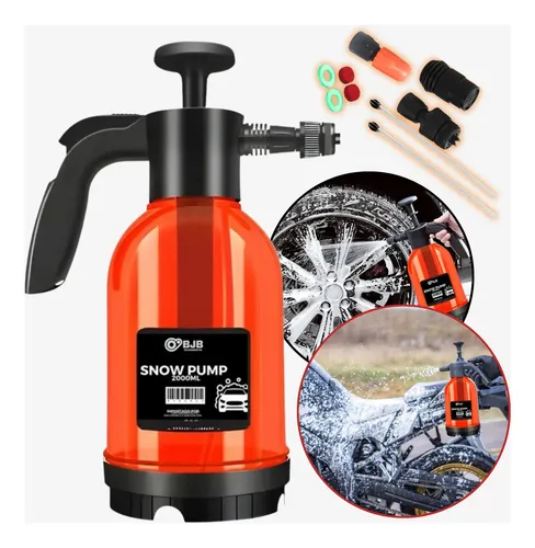 Pulverizador Gerador Espuma Manual 3 Em 1 Profissional Laranja