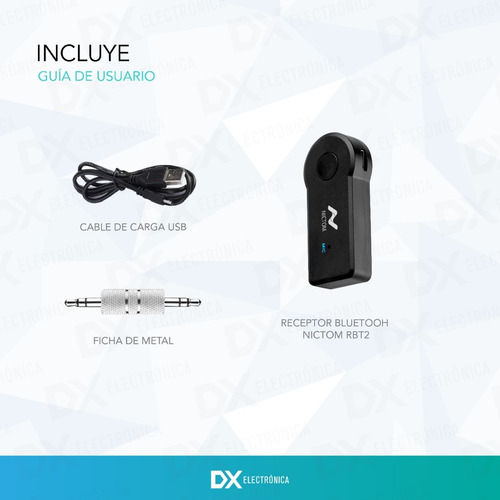 Receptor Audio Bluetooth Aux Spotify Musica Auto Con Bateria