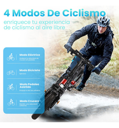 INLIFE C5 Bicicleta Eléctrica Plegable Con Dos Asientos & Batería Removible para Adultos, Potencia Máxima del Motor 800W, Velocidad Máxima 32KM/H, Autonomía 30-40KM, Batería 10AH, Color Rojo