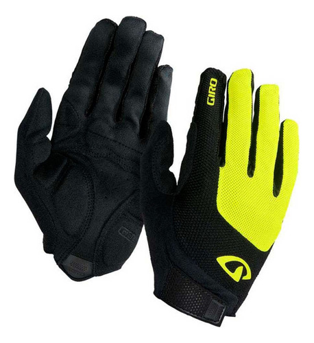 Luva Giro Bravo Lf Gel Fechada Preto/amarelo