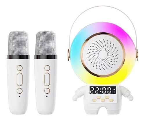 . Máquina De Karaokê Com Microfones E Luzes 2 Microfones