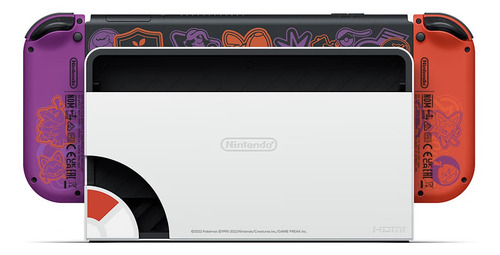Imagen 6 de 7 de Nintendo Switch OLED 64GB Pokémon Scarlet & Violet Edition color rojo y violeta y negro