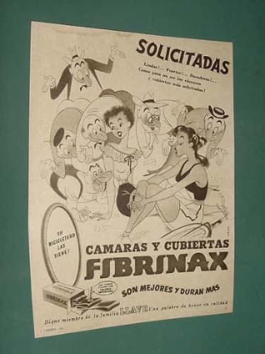 Publicidad Camaras Y Cubiertas Fibrinax Duran Mas Son Mejor