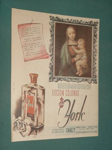 Publicidad Locion Colonia York