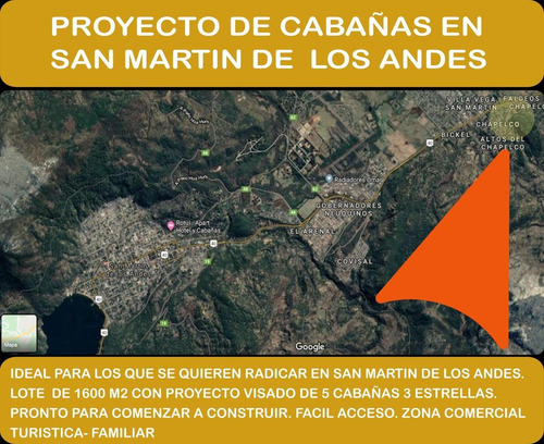 Imagen 9 de 12 de Lote Sobre Ruta 40, Plano Aprobado Para Complejo De 5 Cabañas