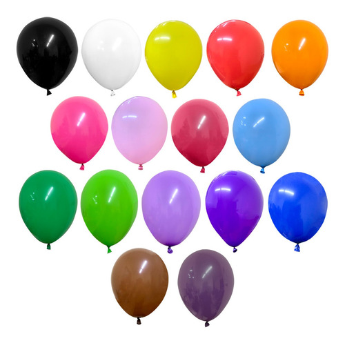 50 Balão Bexiga Joy N°9 Cor Amarelo