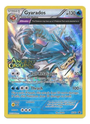 Carta Pokemon Gyarados Xy60 Full Art Promocional