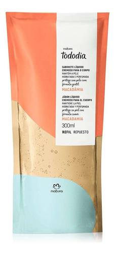 Sabonete Líquido Cremoso Para O Corpo Macadâmia 300ml