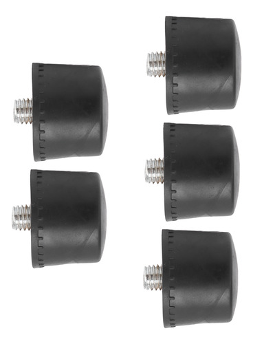 Martillos Negros Con Cabeza De Goma De Repuesto De 30 Mm, 5