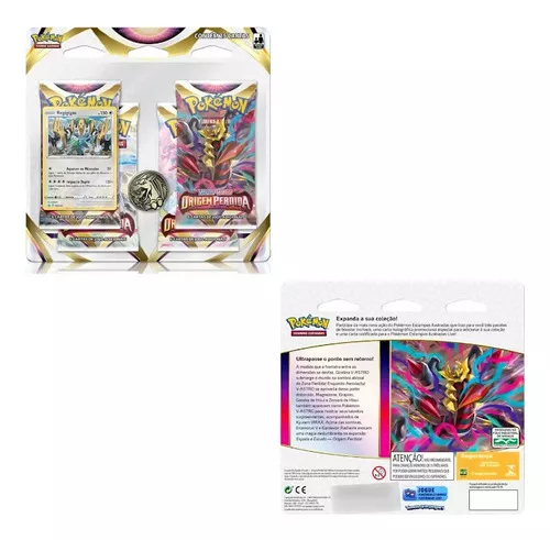 Blister Quadruplo Pokémon Regigigas + Weavile Origem Perdida