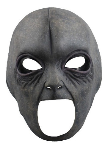 Imagen 3 de 4 de Máscara De Látex Alíen Extraterrestre Area 51 Sin Barbilla